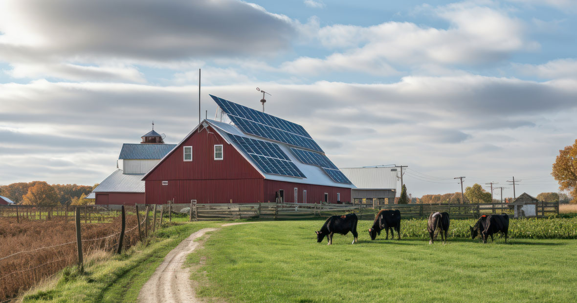 hangar photovoltaïque agricole